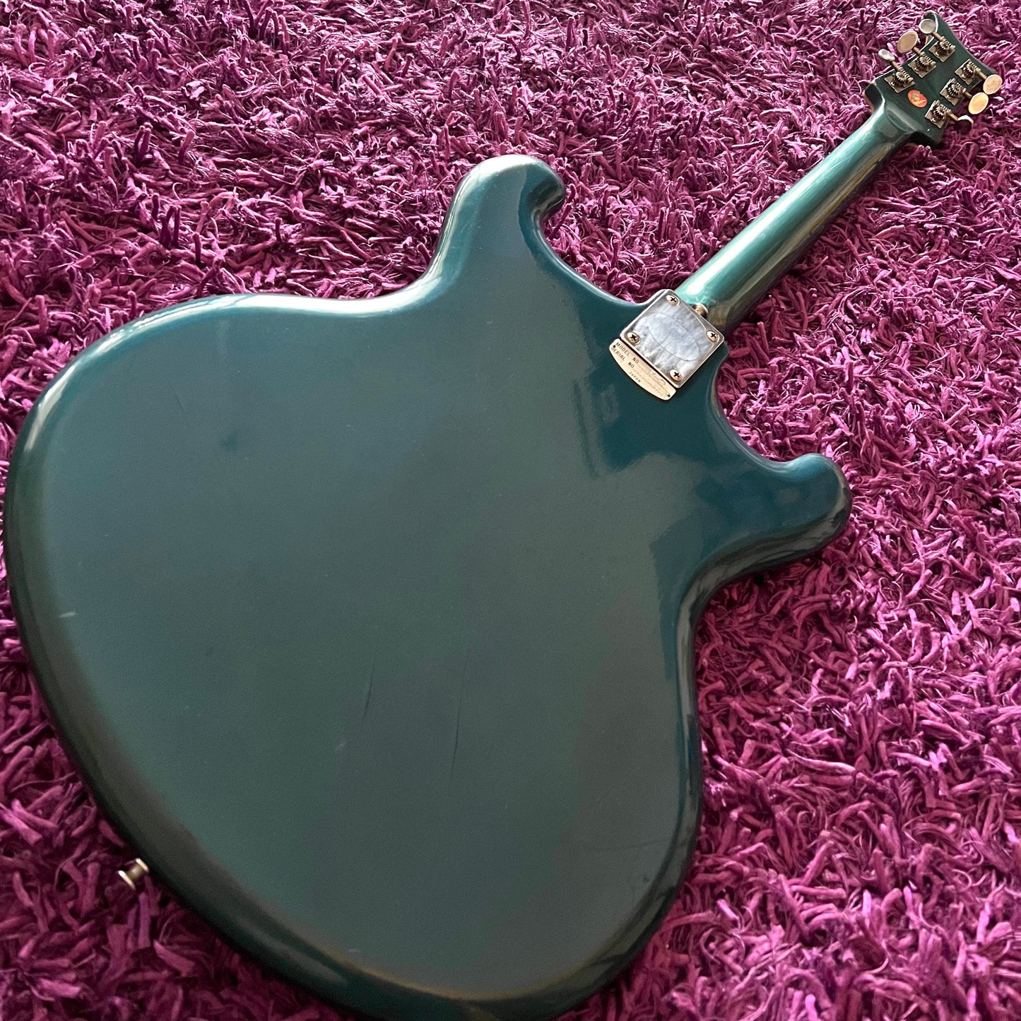 1968 Teisco V2 Sparkle Blue Mosrite Offset Bizarre Electric