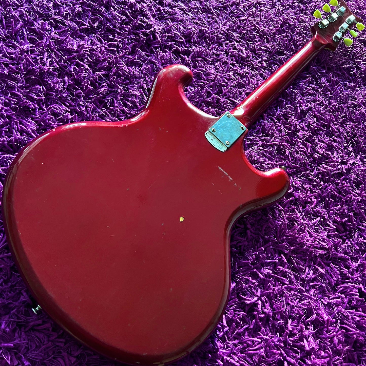 1968 Teisco V2 Candy Apple Red Mosrite Offset Bizarre Electric