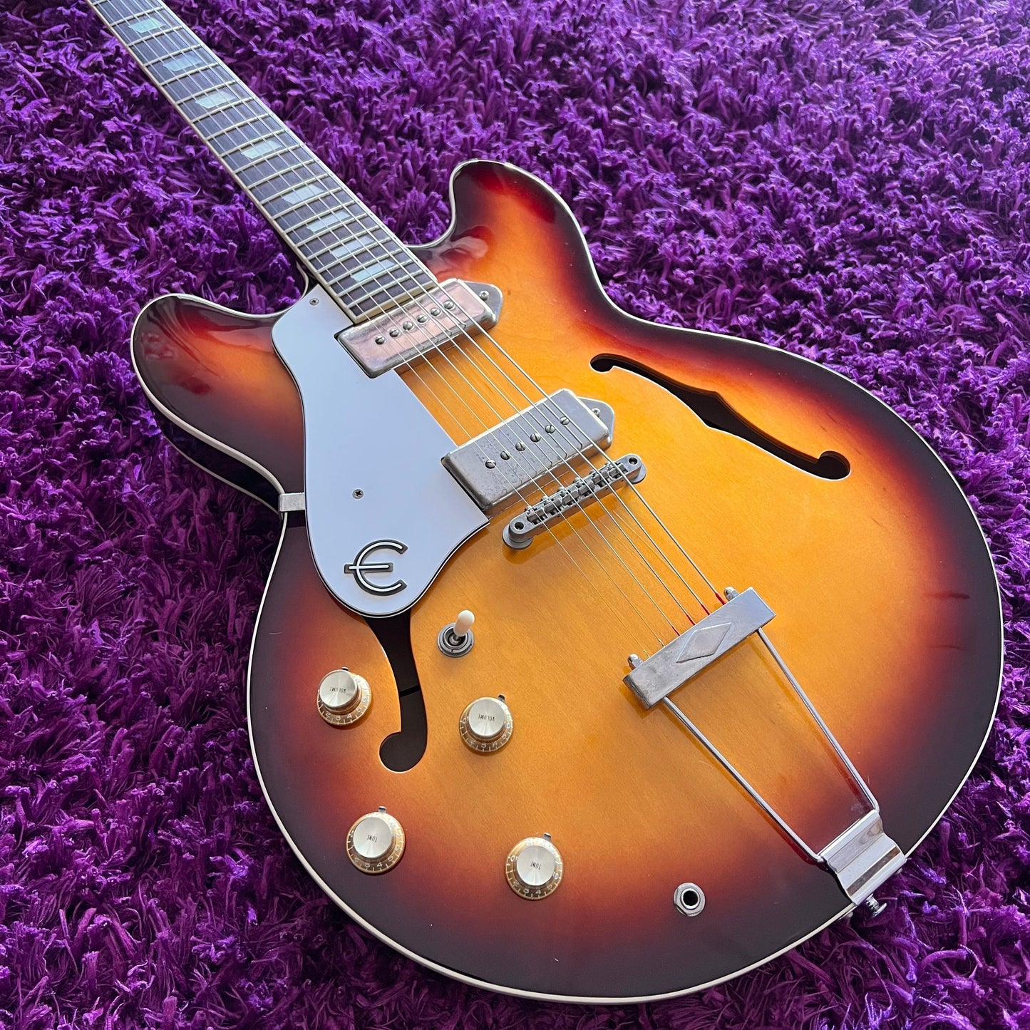 1994 Epiphone Japan Casino Sunburst (Pre-Elitist, Terada Made, OHSC) (Left Handed)