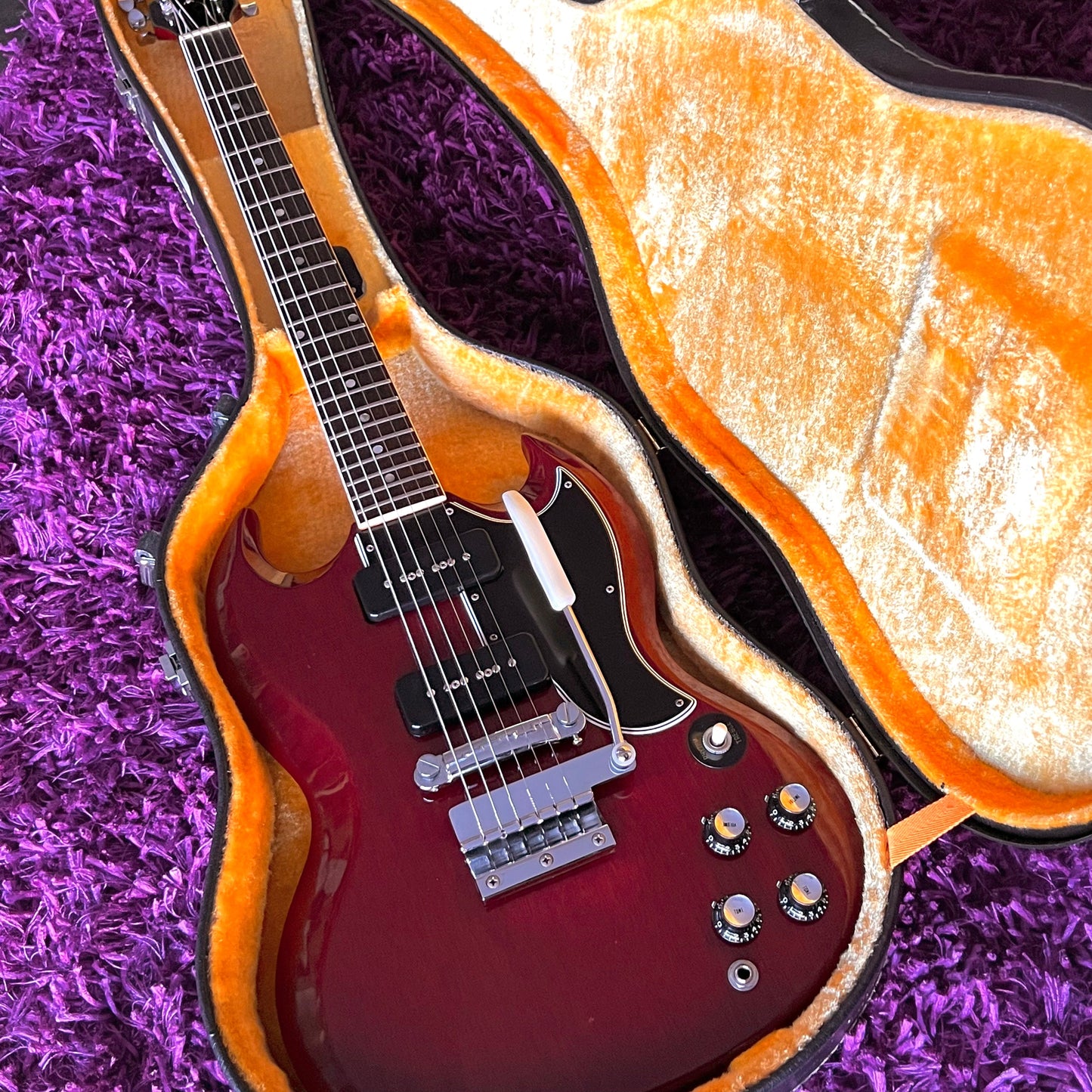 1966 Gibson SG Special Cherry Red (w/ Short Maestro Vibrola, OHSC)