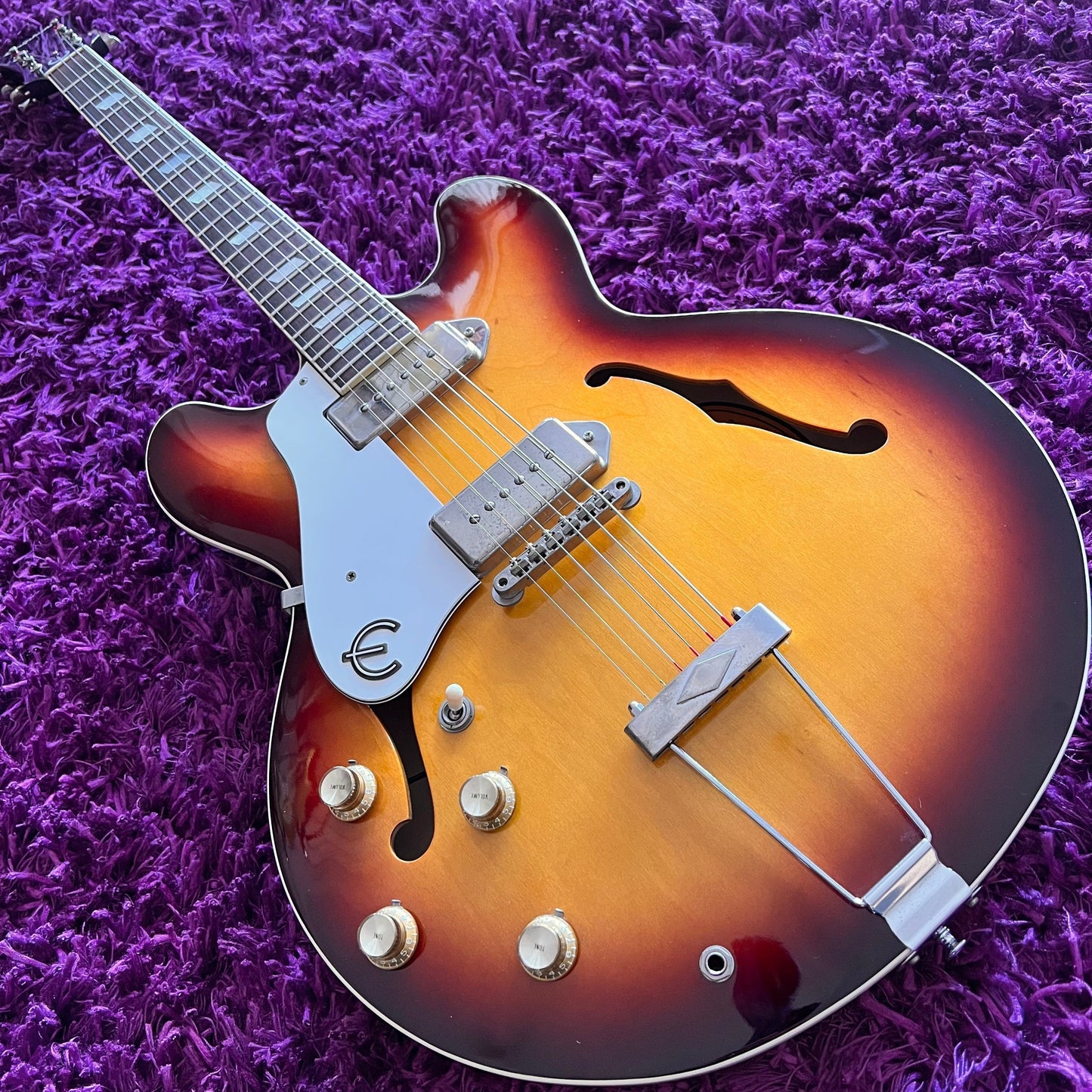 1994 Epiphone Japan Casino Sunburst (Pre-Elitist, Terada Made, OHSC) (Left Handed)