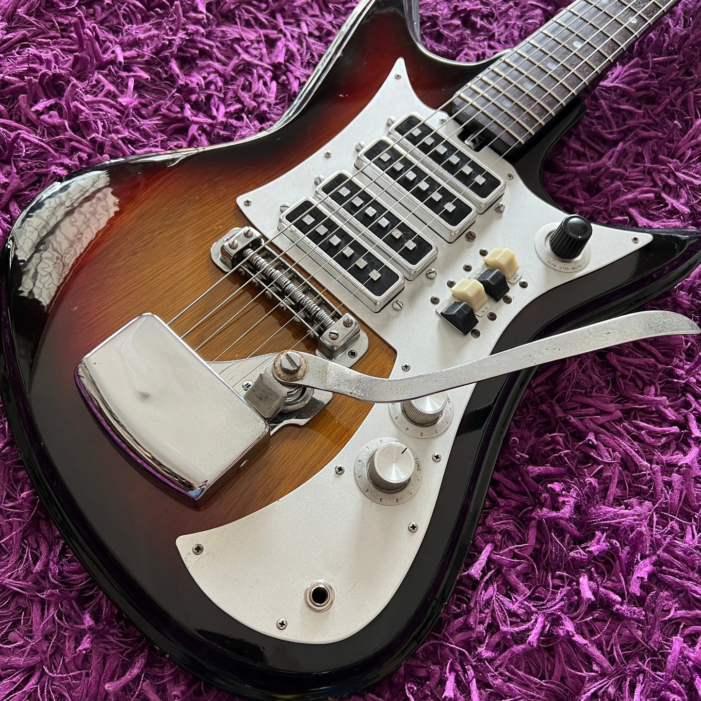 Late 1960s Teisco K-41 Shark Fin Bizarre Electric Guitar (MIJ)