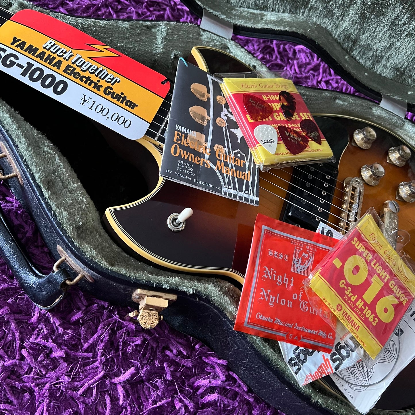 1977 Yamaha SG-1000 Double Cutaway (OHSC + Candy Galore)