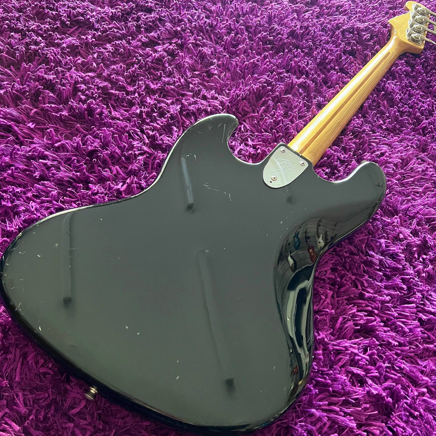 2005 Fender Jazz Bass '75 Reissue JB75R Matching Headstock Black (MIJ)