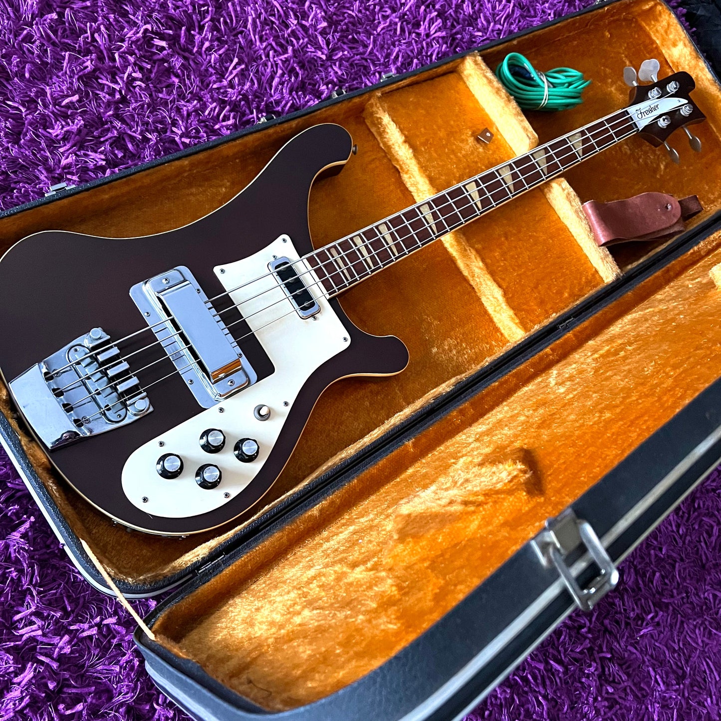 1970s Fresher Rickenbacker 4001 Copy Mocha Brown (w/ OHSC) (MIJ)