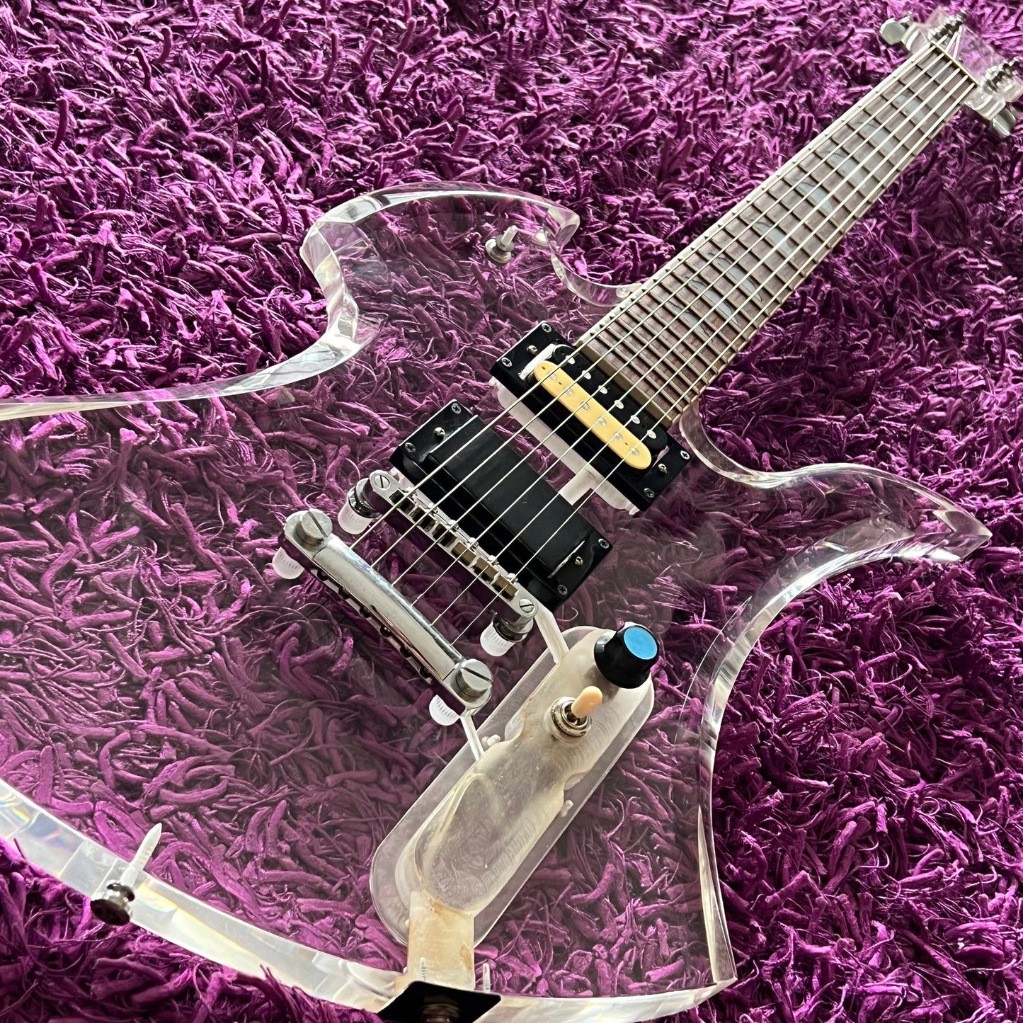 Barclay Acrylic Mockingbird Transparent Guitar