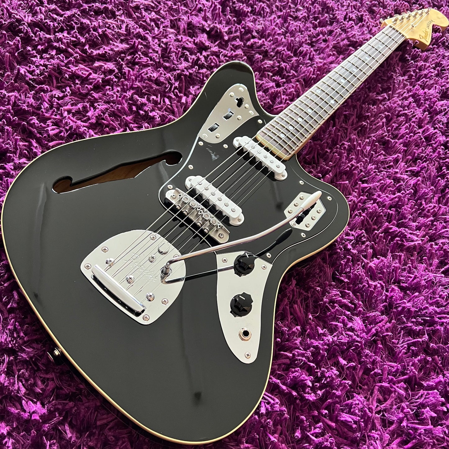2012 Fender Jaguar Thinline Black Limited Edition Model (MIJ) (w/ HSC)