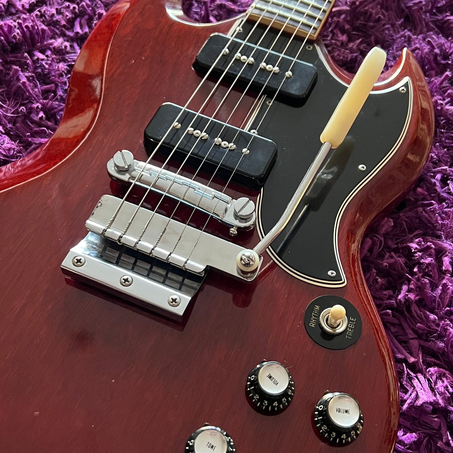 1966 Gibson SG Special Cherry Red (w/ Short Maestro Vibrola, OHSC)