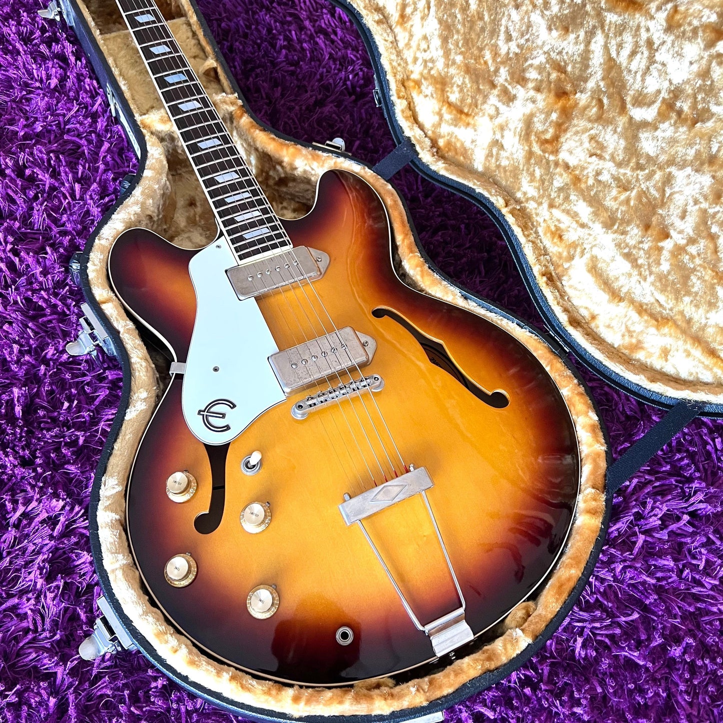 1994 Epiphone Japan Casino Sunburst (Pre-Elitist, Terada Made, OHSC) (Left Handed)