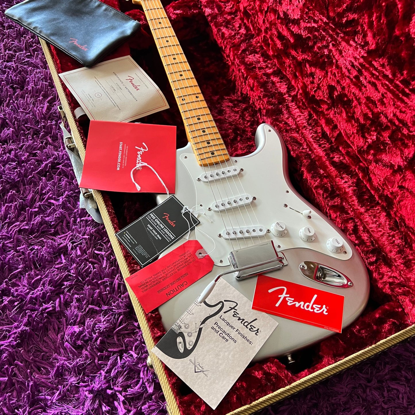 2019 Fender American Original '50s Stratocaster (Inca Silver, Maple Neck)