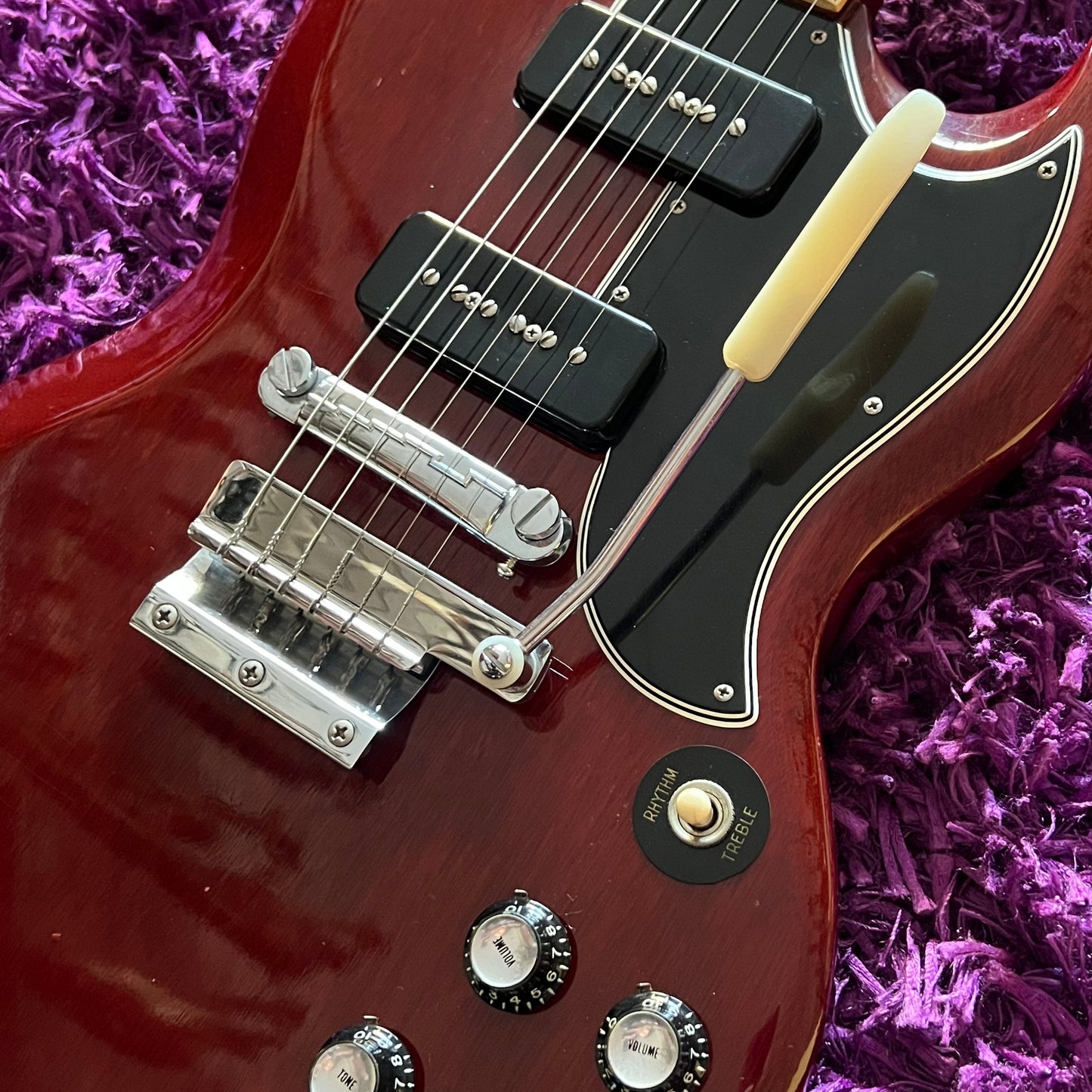 1966 Gibson SG Special Cherry Red (w/ Short Maestro Vibrola, OHSC)