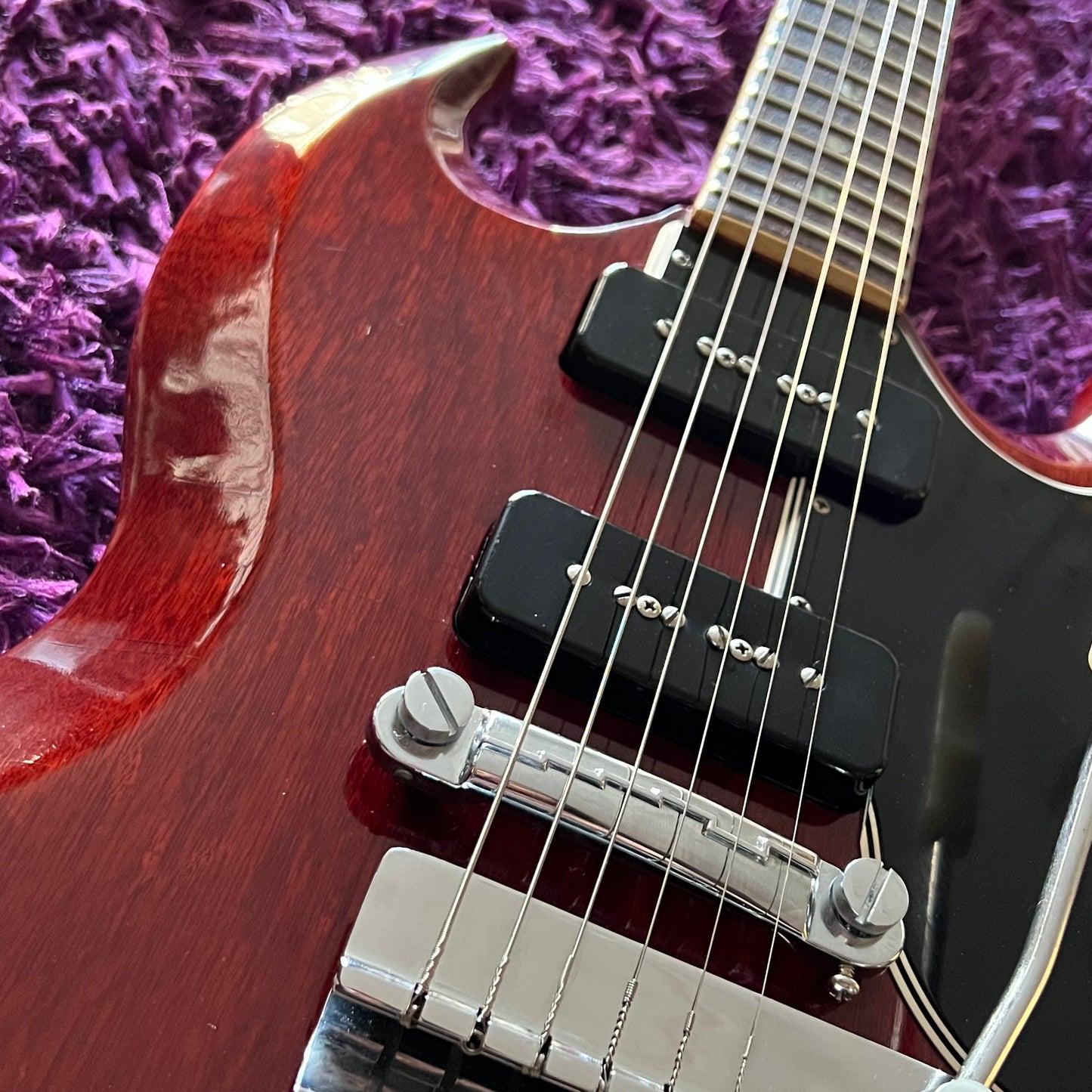 1966 Gibson SG Special Cherry Red (w/ Short Maestro Vibrola, OHSC)