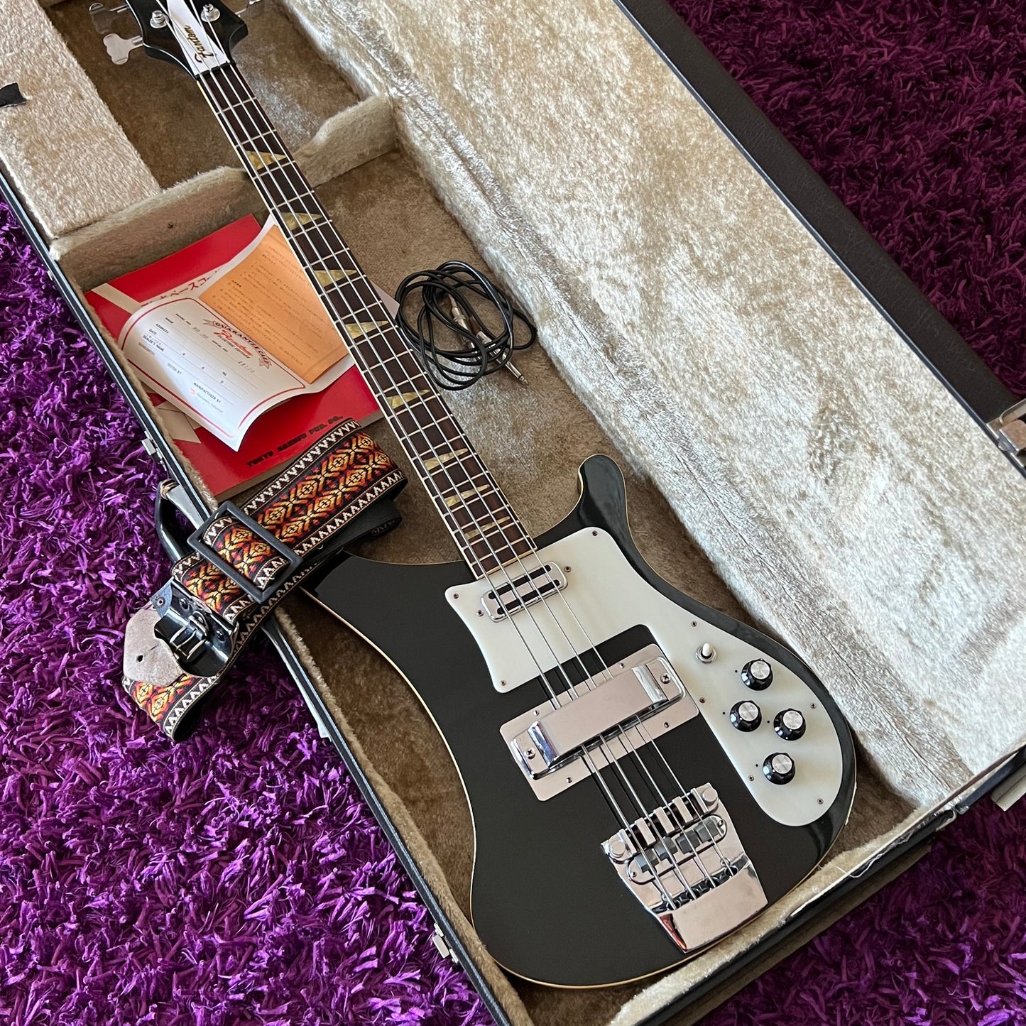 1970s Fantom RB-500B Rickenbacker 4001 Copy (MIJ) (OHSC + Candy)
