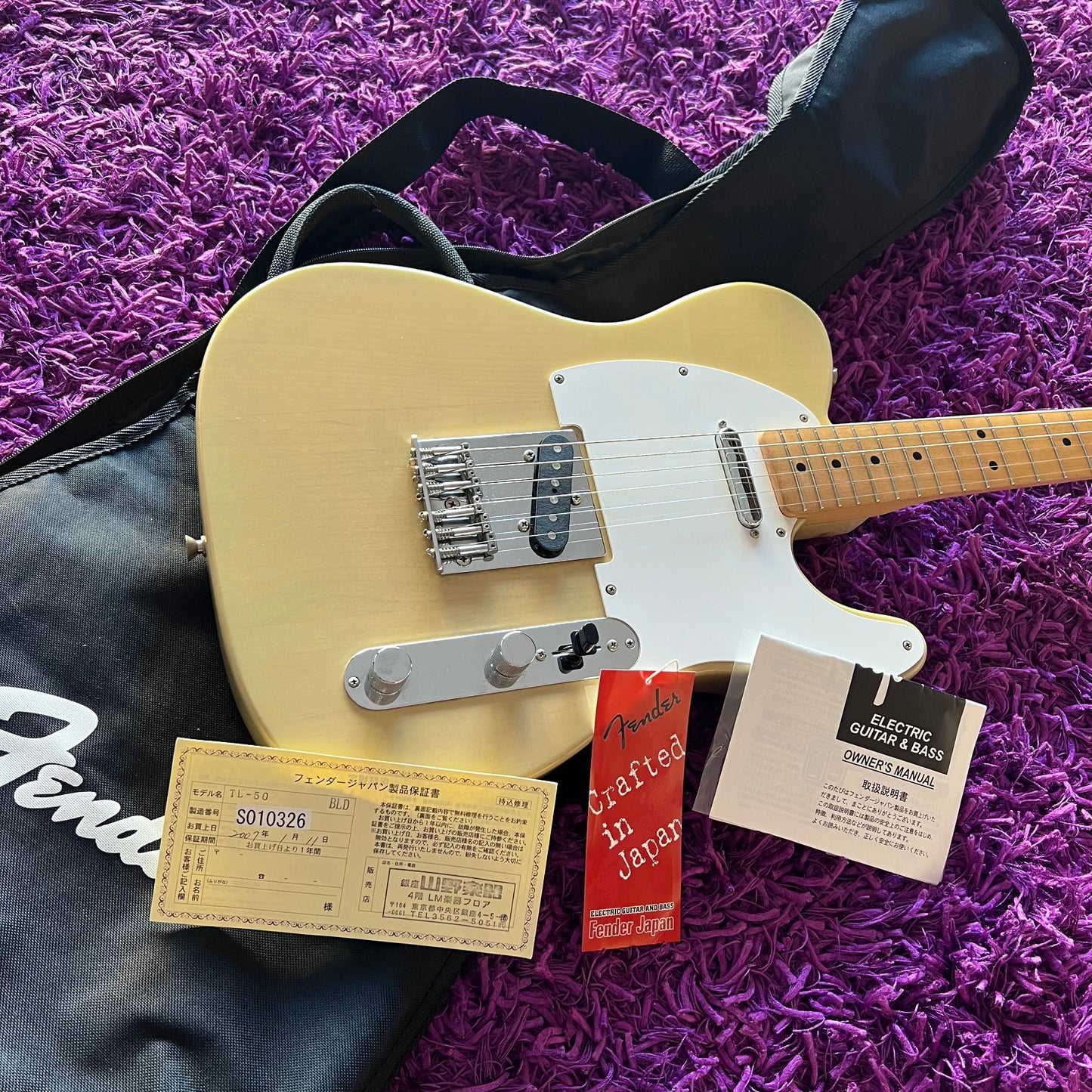 2007 Fender TL-50 Telecaster MIJ (See Through Blonde) (Gig Bag + Candy)