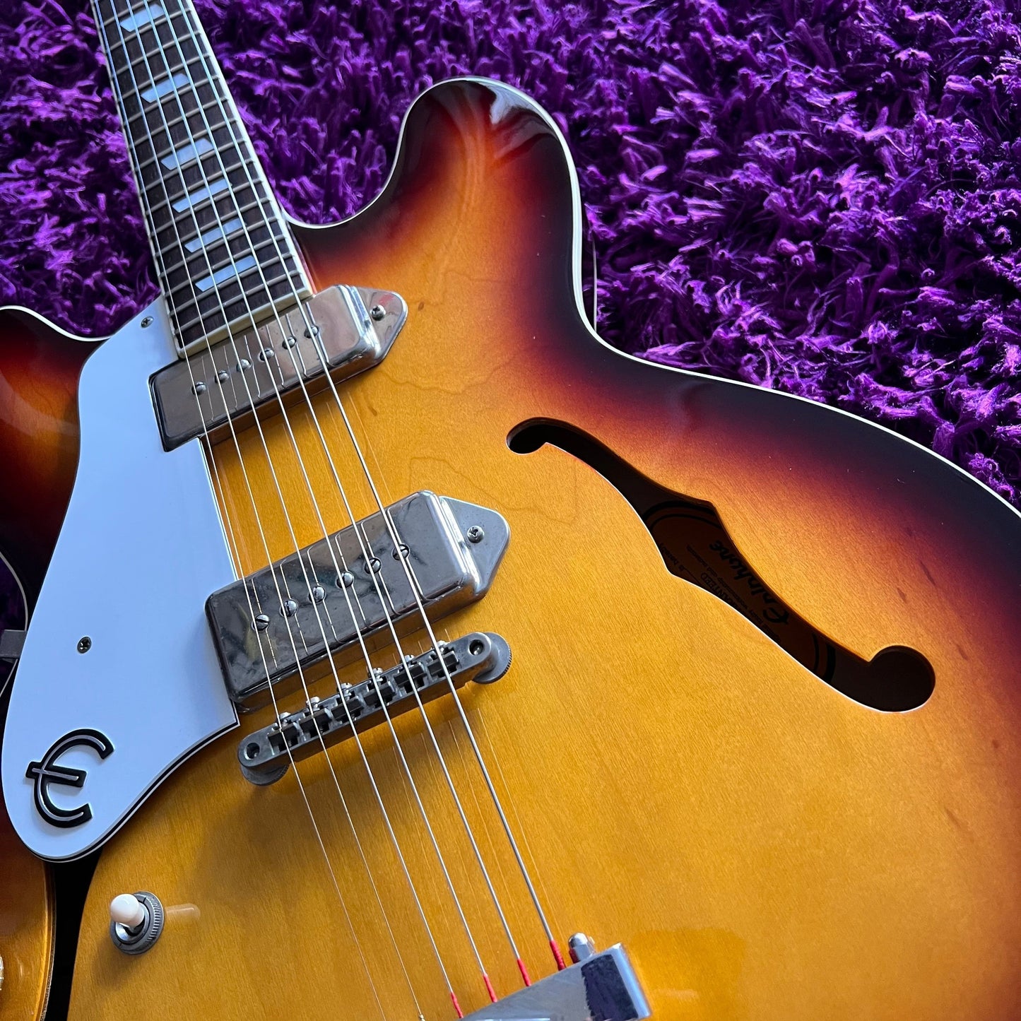 1994 Epiphone Japan Casino Sunburst (Pre-Elitist, Terada Made, OHSC) (Left Handed)