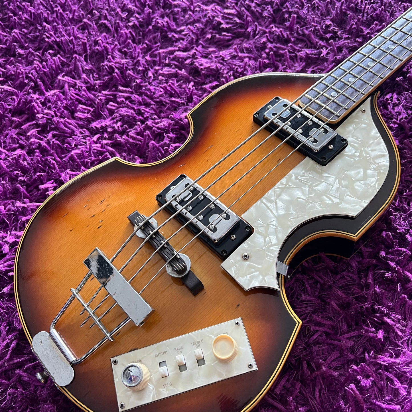 70s Greco VB Hofner Style Beatle Bass Hollowbody
