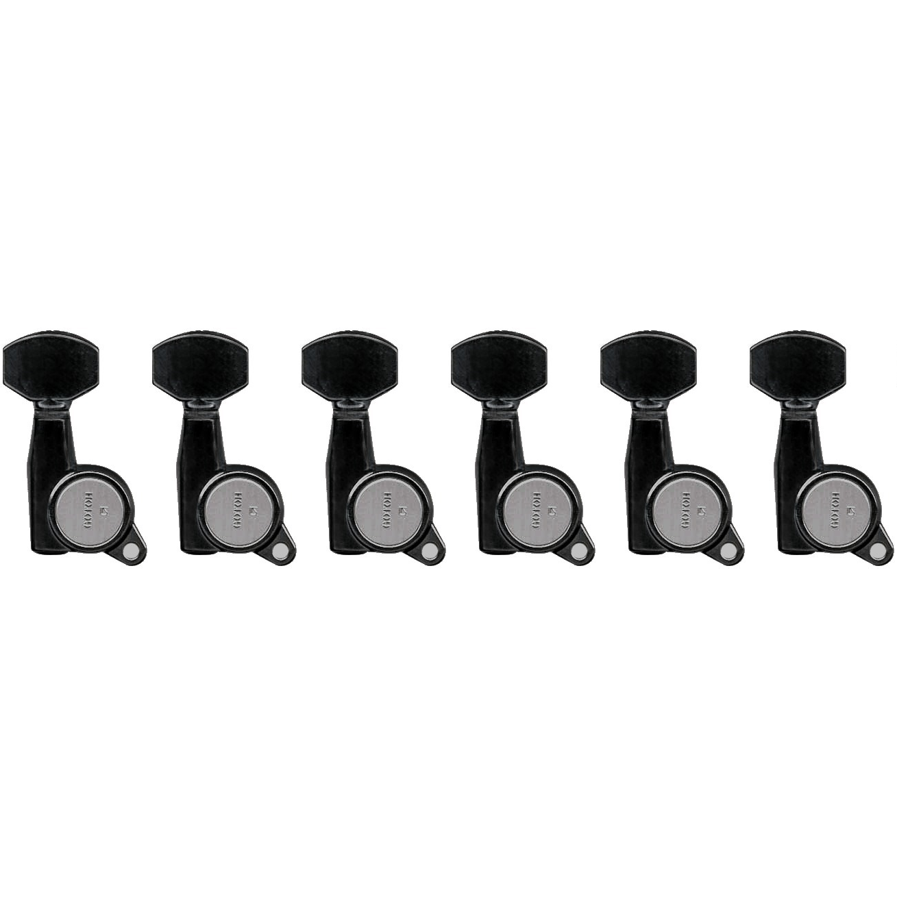 Gotoh G38B Cosmo Black Machine Heads 6-In-Line Acoustic Electric