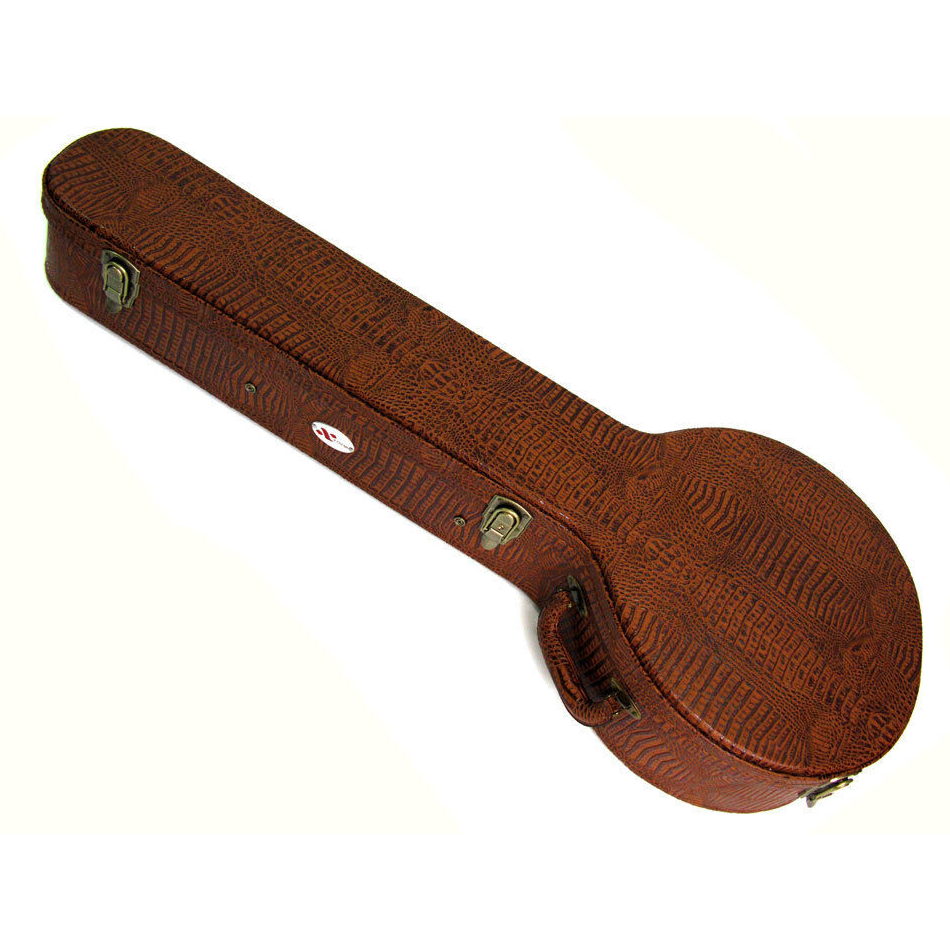 Xtreme Banjo Hard Case Deluxe Brown Croc Vinyl HC3090