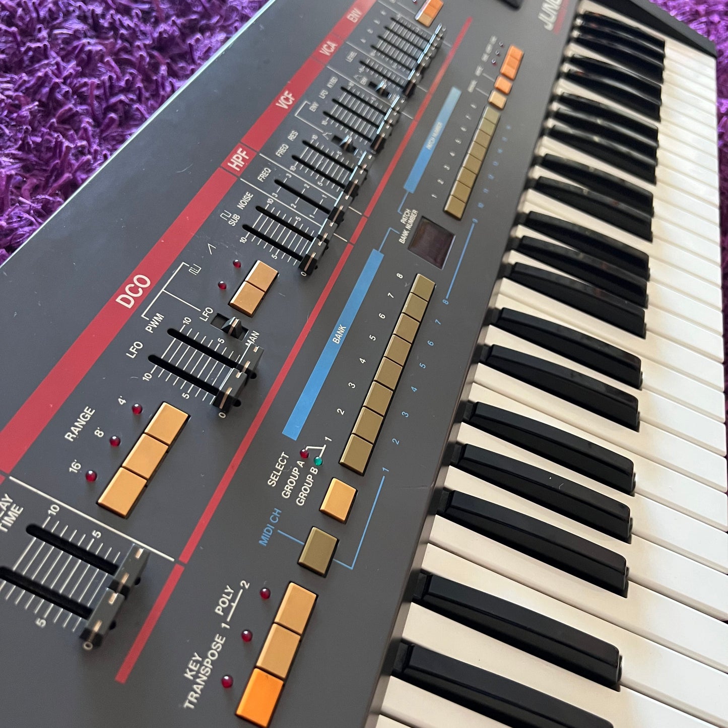 Roland JUNO-106S Polyphonic Analog Synthesizer 1980s Vintage (Serviced & Refurbished)