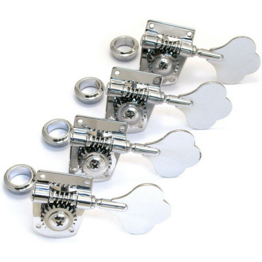 Custom Eagle Precision Jazz Bass Guitar Machine Heads Tuners 4-In-Line Chrome