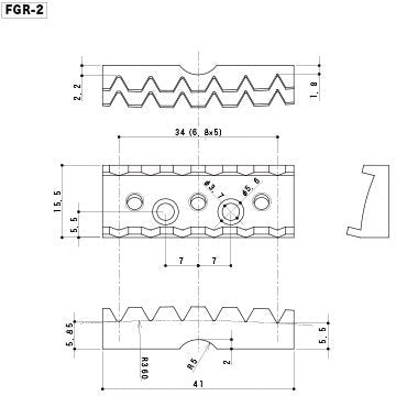 Gotoh SC341B Lock Nut 41mm FGR-2 Floyd Rose Front Mount