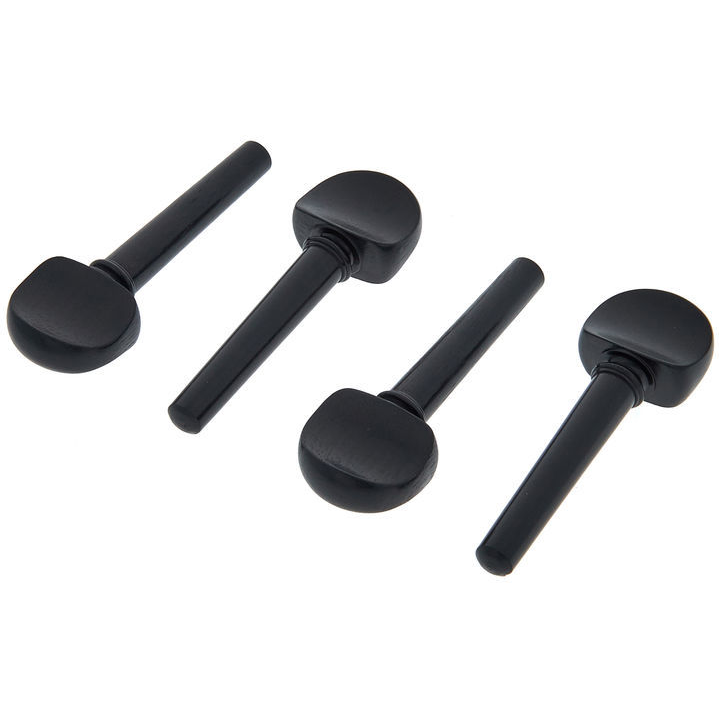 Set of 4 Quarter Size 1/4 Violin Tuning Peg Ebony