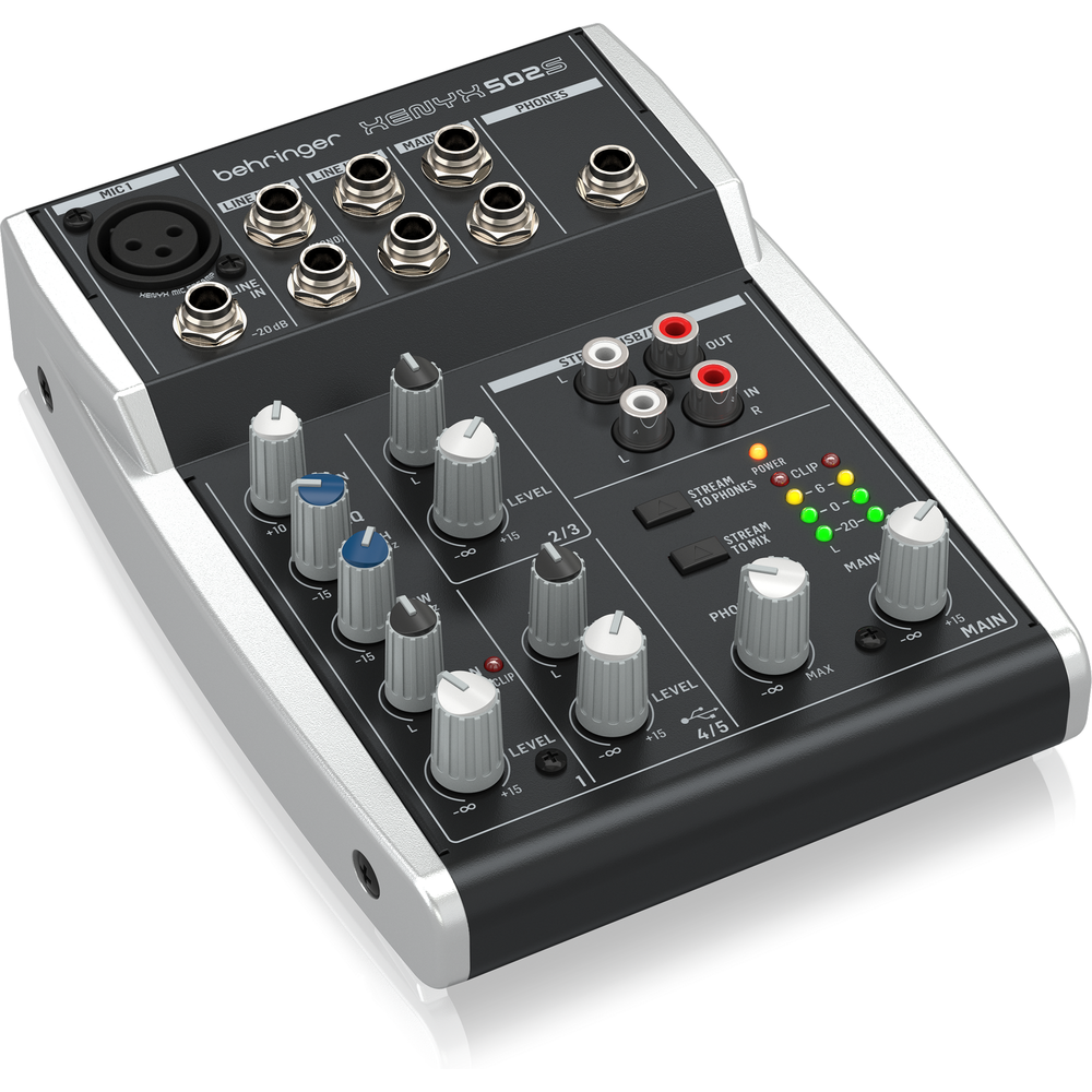 Behringer XENYX 502S 5 Channel Mixer With USB