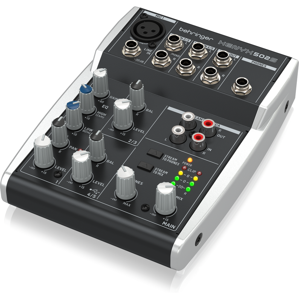 Behringer XENYX 502S 5 Channel Mixer With USB