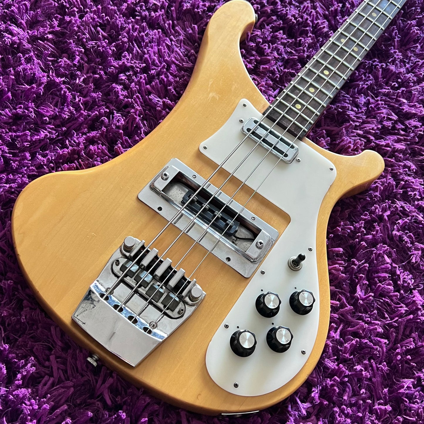 1978 Aria Pro II RB-700N Natural Bass Guitar (Rickenbacker 4001 Style) (MIJ Matsumoku)