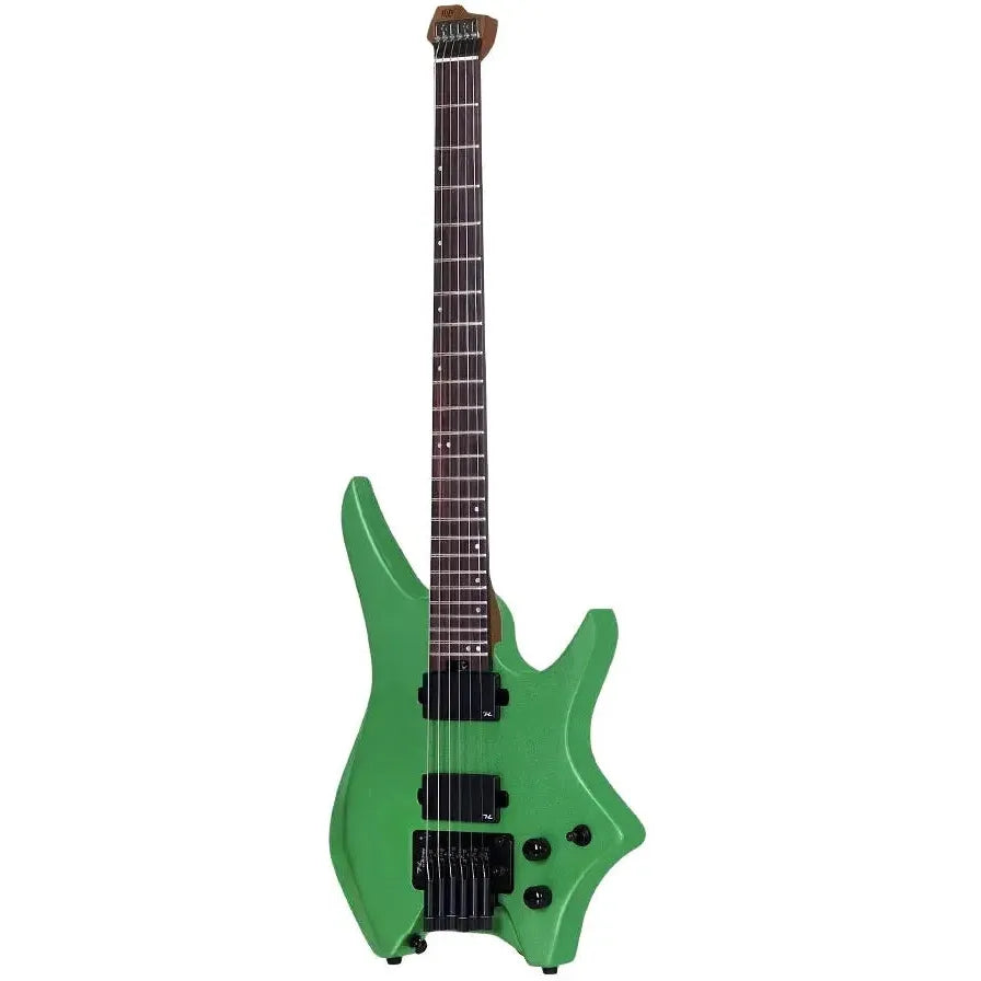 HILS HN5 – Satin Metallic Emerald Green – Headless 6-String Guitar