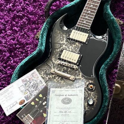 Tokai 'Vintage Series' USG-BP SG Style Electric Guitar Black Paisley (MIJ) (w/ OHSC & Paperwork)
