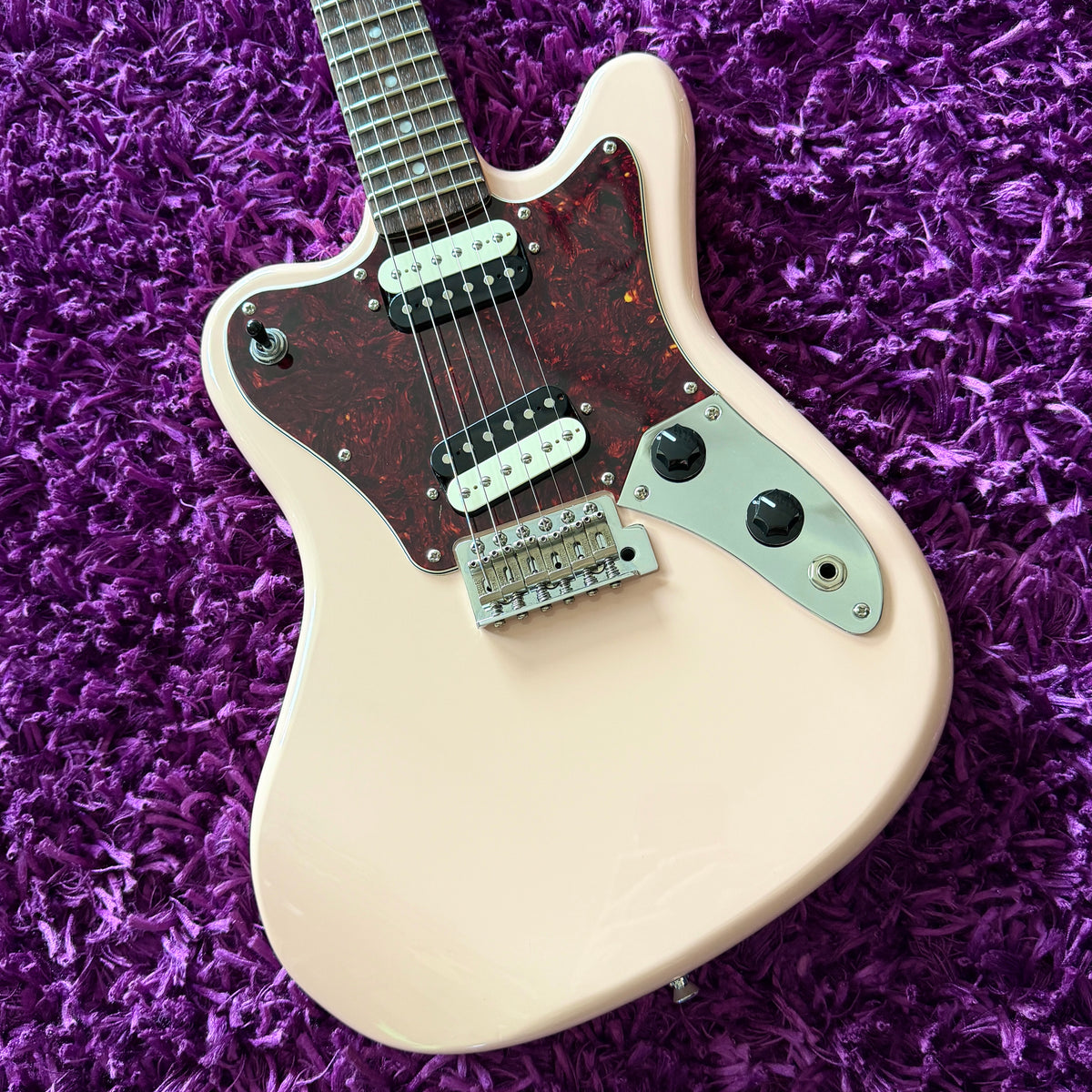 2021 Squier Paranormal Series Super-Sonic Shell Pink