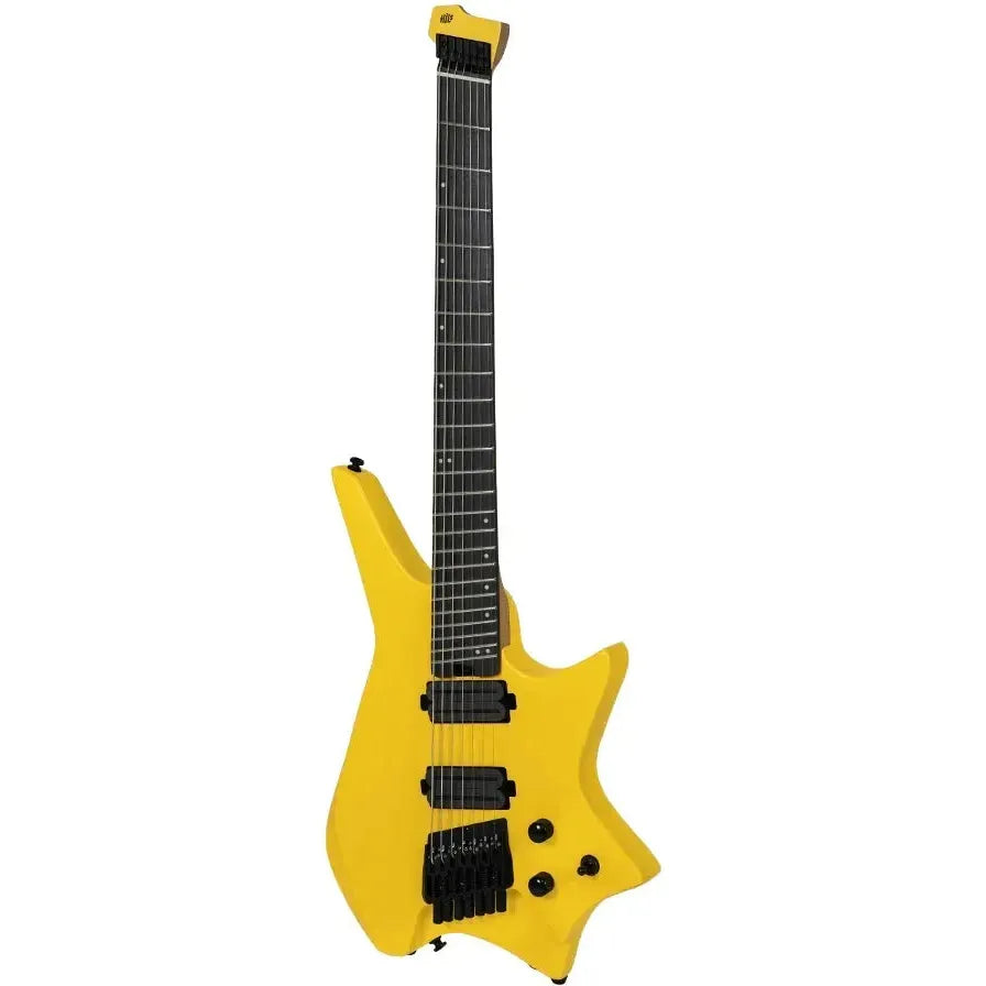 HILS HZ7 – Satin Honey Yellow – Headless 7-String Guitar
