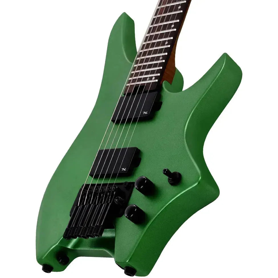 HILS HN5 – Satin Metallic Emerald Green – Headless 6-String Guitar