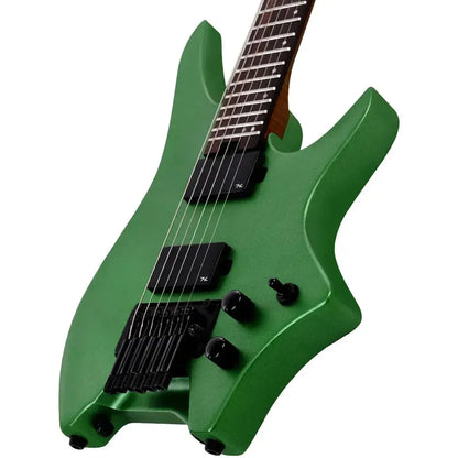 HILS HN5 – Satin Metallic Emerald Green – Headless 6-String Guitar