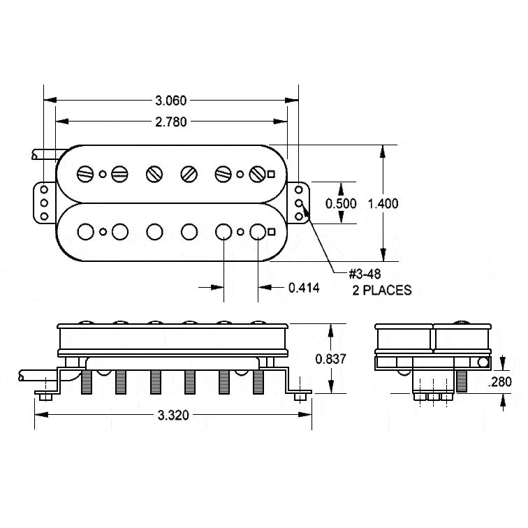 Seymour Duncan Pegasus: Modern Medium Output Bridge Humbucker Pickup