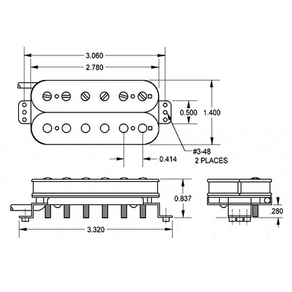 Seymour Duncan Pegasus: Modern Medium Output Bridge Humbucker Pickup