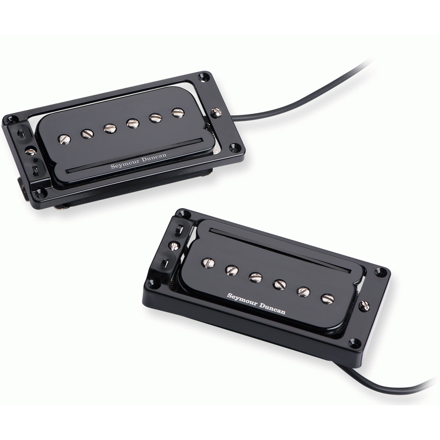 Seymour Duncan P Rails w Flat Triple Shot Set Black