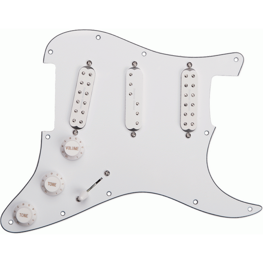 Seymour Duncan Pickgrd Assembly Everything Axe White