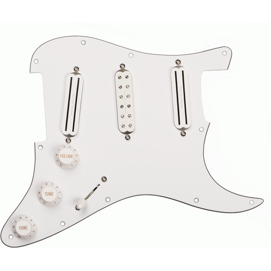 Seymour Duncan Pickgrd Assembly Dave Murray White