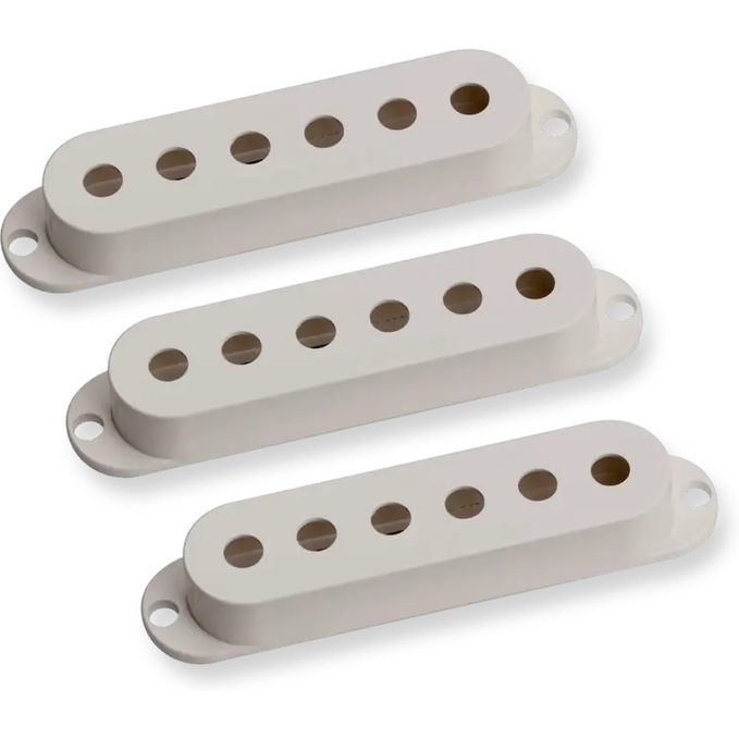 Stratocaster Pickup Covers Parchment Colour without Seymour Duncan logo