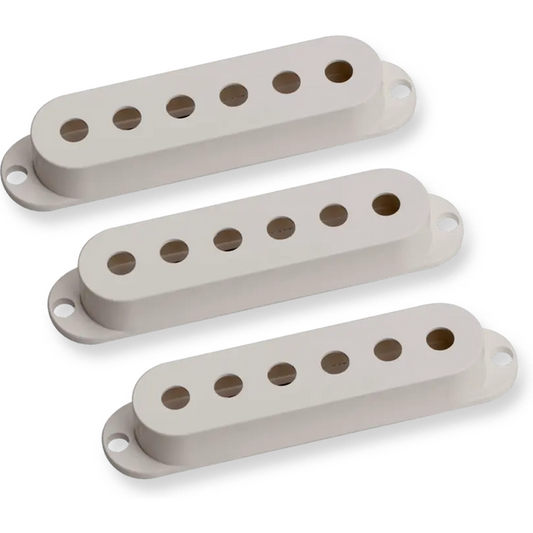 Stratocaster Pickup Covers Parchment Colour without Seymour Duncan logo