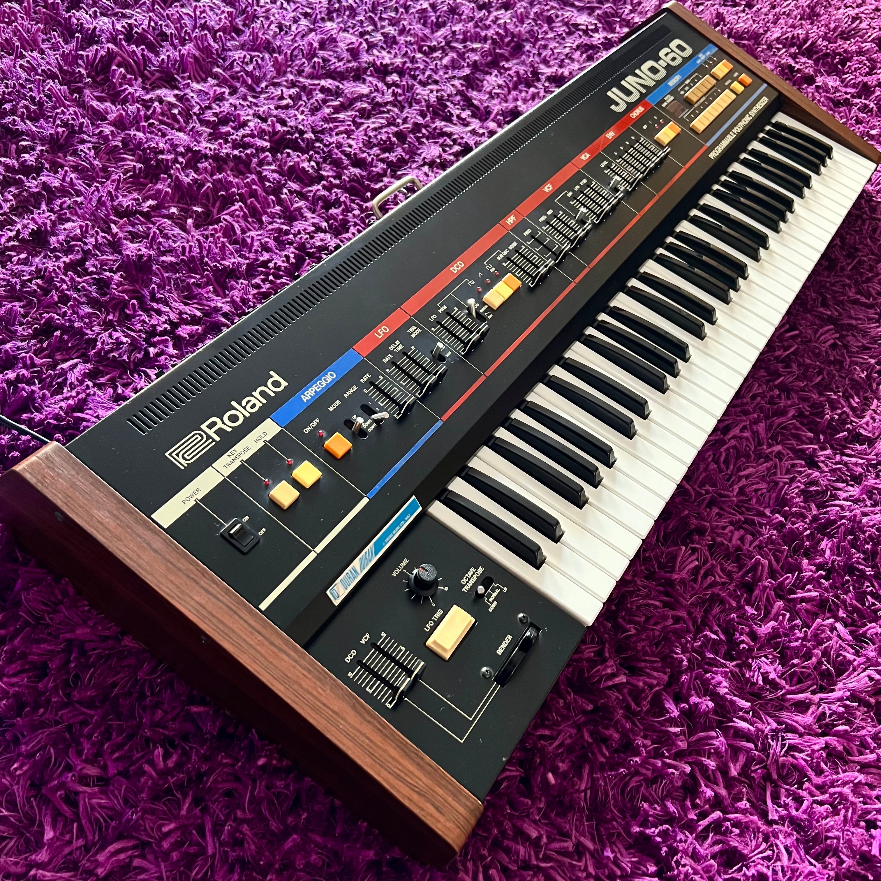 Roland JUNO-60 Polyphonic Analog Synthesizer 1980s Vintage