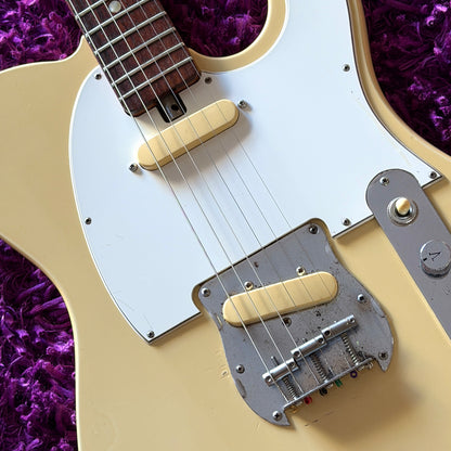 Early 1970s Kingston Telecaster Style Electric Guitar Vintage White (MIJ Kawai)