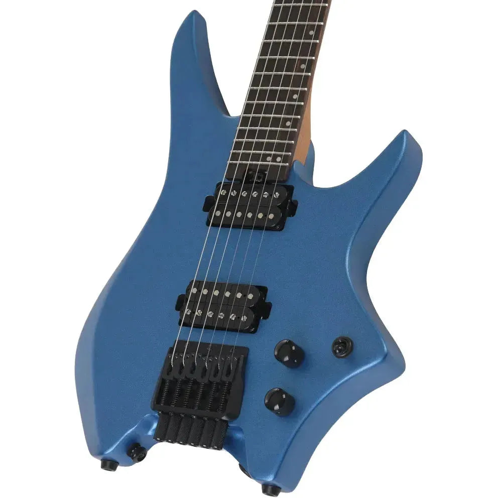 HILS HN3 – Satin Metallic Electric Blue – Headless 6-String Guitar