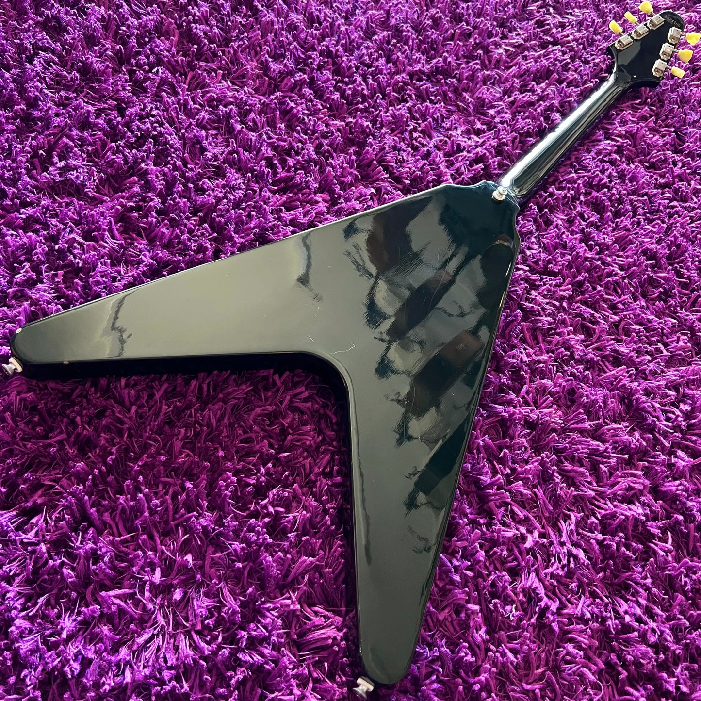 1982 Greco Japan FV-600 Flying V Black (w/ OHSC) (MIJ Fujigen)