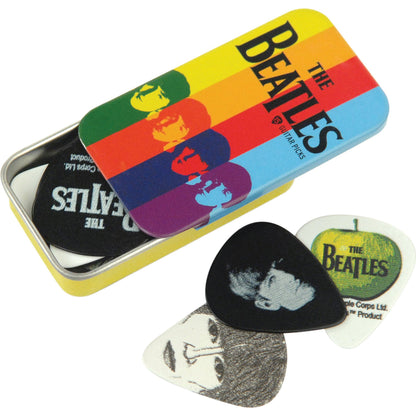 D'Addario Beatles Signature Guitar Pick Tins, Stripes