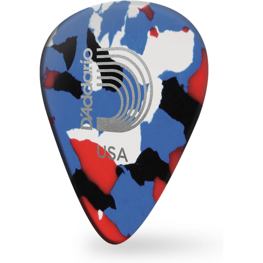 D'Addario Multi-Colour Celluloid Guitar Pick – Heavy (25 Pack)