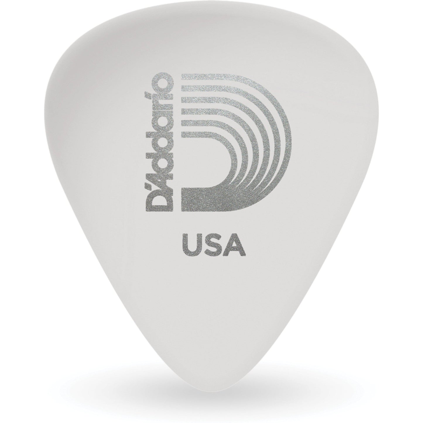 D'Addario White-Color Celluloid Guitar Picks, 100 Pack, Light