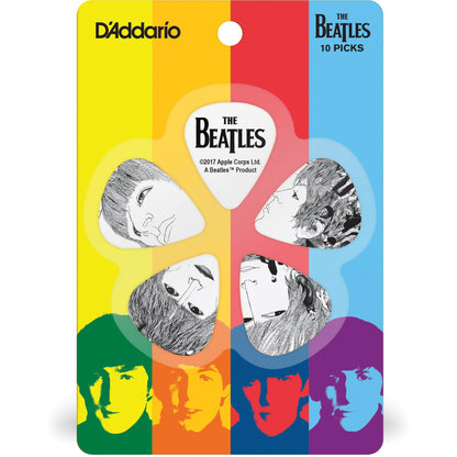 D'Addario Beatles Guitar Picks, Revolver, 10 Pack, Thin